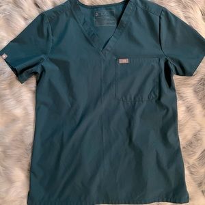 Figs fionlite Caribbean blue XS Catarina top